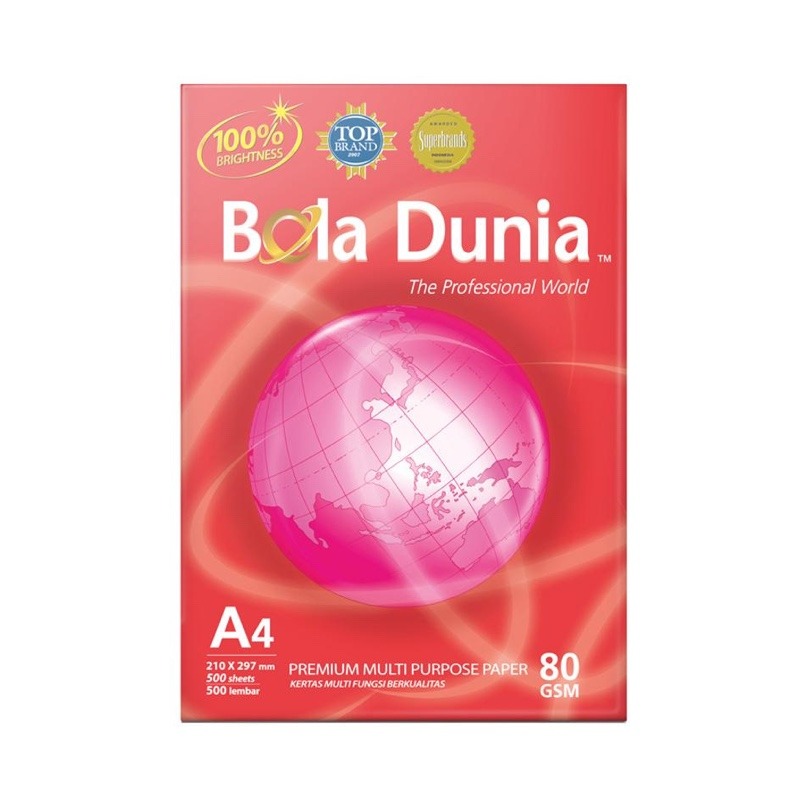 bola dunia Paper A4 80GSM